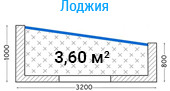 Лоджия в доме серии I-515/9