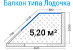 Балкон типа Лодочка в доме серии П-44Т