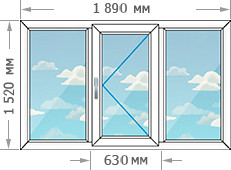 Цены на окно 1890х1520 в доме серии II-49