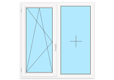 Стандартное пластиковое окно